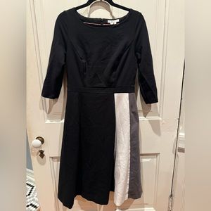 Boden ponte long-sleeve dress.